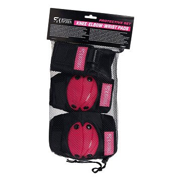 Street Rider Protection Set M - Pink, 6pcs.