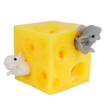 Squeeze cheese with 2 mice