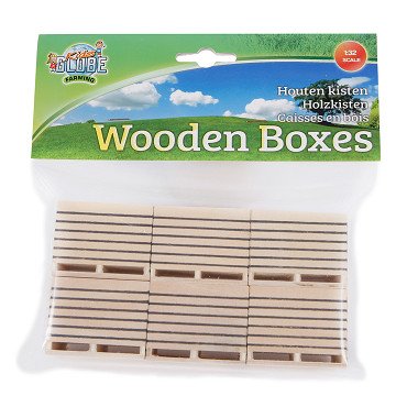 Kids Globe Wooden Potato Crates 1:32, 6 pcs.