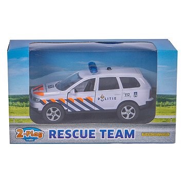 2-Play Die-cast Pull Back Police NL Light and Sound