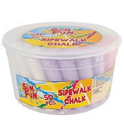 Sidewalk Chalk in Bucket, 50 pcs.