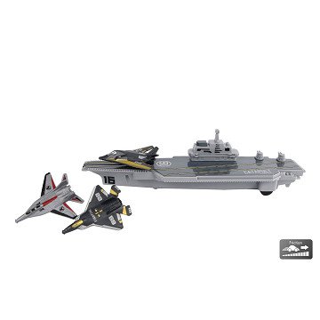 Mission Control Aircraft Carrier with 3 Fighter Jets