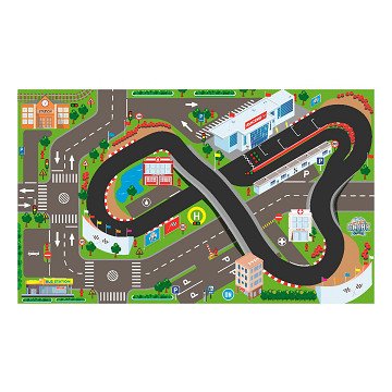 Kids Globe Traffic Carpet Circuit with LED lights