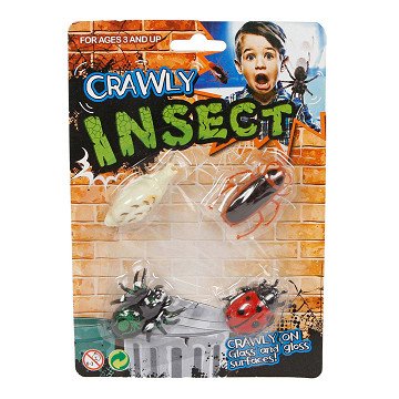 Window crawler insects, 4 pcs.