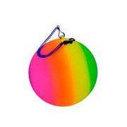 Regenbogenball an Schnur, 21 cm