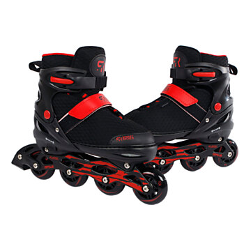 Street Rider Pro Inline Skates Black, Size 28-32