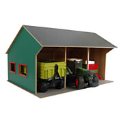 Kids Globe Agricultural Shed for 3 Vehicles, 1:16