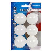 Gametime Table Tennis Balls, 6 pcs