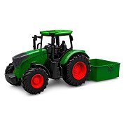 Kids Globe Tractor with Dump Truck - Green