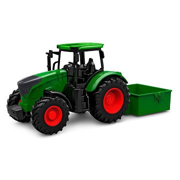 Kids Globe Tractor with Dump Truck - Green