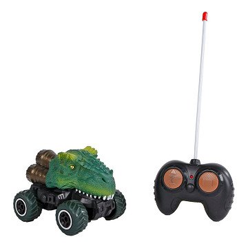 Dinoworld Dinosaur RC Remote Control Car with Light, 12.5cm