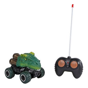 Dinoworld Dinosaur RC Controlled Car with Light, 12.5cm