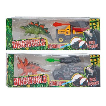 Dinoworld Vehicle with Shooting Function and Dinosaur