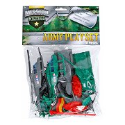 Mission Control Military Playset with Mini Soldiers, 31 pieces.