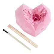 Carve Glamor Heart with Pieces of Lucky Diamonds