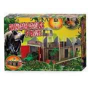 Dinoworld Wooden Dinosaur Park with Lookout Tower Playset