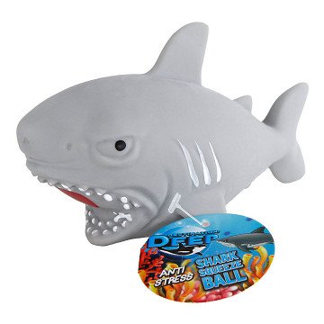 Destination Deep Squeeze Ball Shark with Water Pearls, 8cm