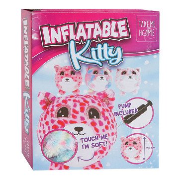 Aufblasbares Kuscheltier „Nimm mich mit nach Hause“ mit Pumpe, 23 cm