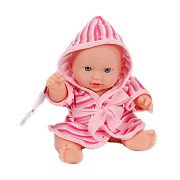 Baby doll with bathrobe, 20cm