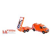 Kids Globe VW Transporter mit Pfeil-Truck und leichtem Druckguss