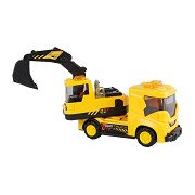 2-Play Work Vehicle Excavator Friction with Light and Sound