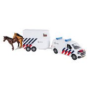 Kids Globe VW Transporter Police with Horse Trailer