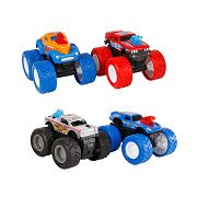 Roadblasters 2 Monstertrucks mit BIG Rädern, 8 cm
