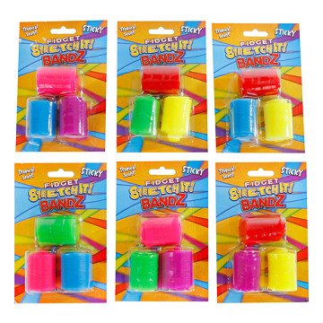 Fidget Sticky Stretch-it Bandz, 3pcs.