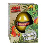 Jungle Expedition Growing Egg Parrot, 6cm