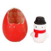 Wachstums-Ei Weihnachtsmann/Schneemann, 6cm