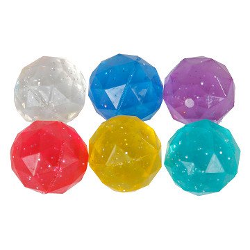 Glamor Bouncing Ball Diamonds, 6 pcs.