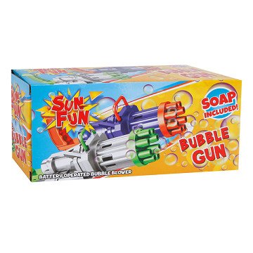 Sun Fun Super Bubble Gun with Soap, 37cm
