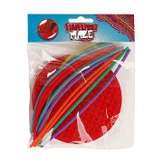 Fingerabdruck-Labyrinth mit Stäbchen - Rund