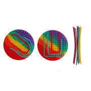 Fingerprint Maze with Sticks - Round