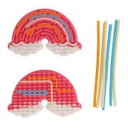 Fingerprint Maze with Sticks - Rainbow