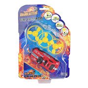 Roadstarblasters Push and Spin Stunt Car Die-cast with Pull Back Function.