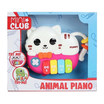 Mini Club Tierklavier Katze mit Licht und Sound, 15cm