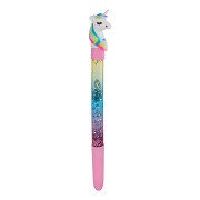 Unicorn Ballpoint Pen with Glitter, 15cm