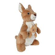 Take Me Home Cuddly Plush - Kangaroo with Baby, 32cm