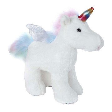 Unicorn Standing Plush Toy White, 18cm