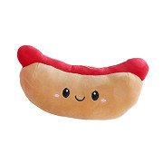 Fluffy Menu Snack Cuddly Plush - Hotdog