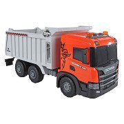 2-Play Scania Vrachtwagen Kiepwagen Frictie met Licht en Geluid