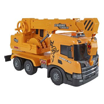 2- Play Scania Truck Crane Friction mit Licht und Ton