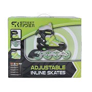 Street Rider Inline Skates Grün/Schwarz Verstellbar, Größe 29-32
