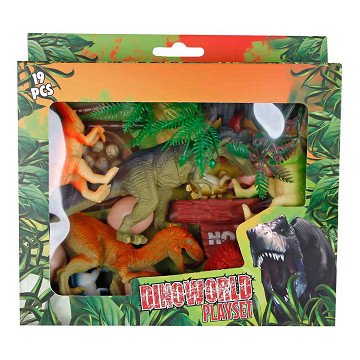 DinoWorld Dinosaur Playset, 19pcs.