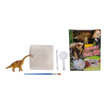 DinoWorld Fossil Chopping Puzzle with Extra Dinosaur Figure