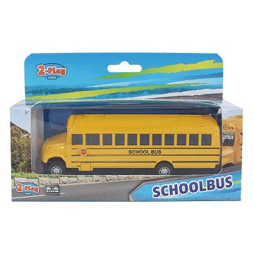2- Play American School Bus Pull back - 14cm