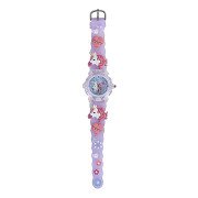 Glamour Analoog Horloge met Licht Eenhoorn - Paars