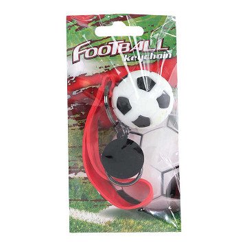 Football Keychain with Cord and Clip