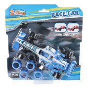 2- Play Formula Race Car with Extra Tires Pull back